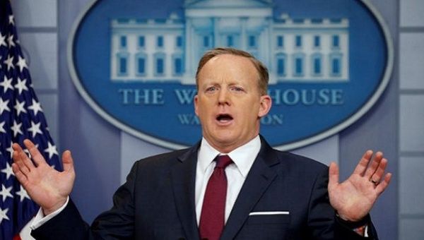 U.S. President Donald Trump's Press Secretary Sean Spicer.