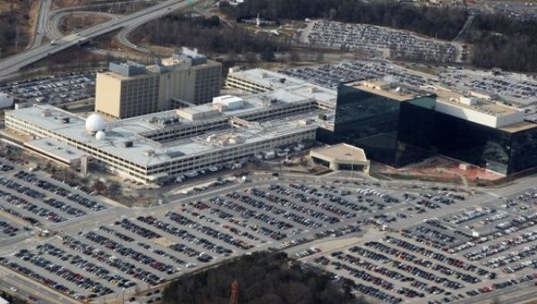 An aerial view shows the National Security Agency (NSA) headquarters in Ft. Meade, Maryland, U.S. on January 29, 2010. 