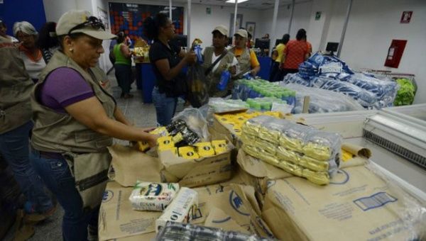 A CLAP center set up to provide food for the poorest Venezuelans.