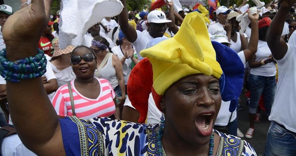 More than 150,000 civilians gathered together to support the Colombian strike in Buenaventura.