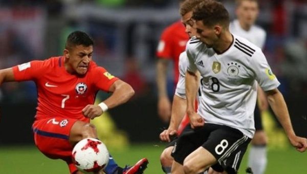 Chile and Germany drew 1-1 on June 22 during the group stage of the competition.