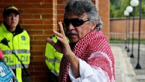 Santrich was in intensive care at the Shaio clinic in Bogota.