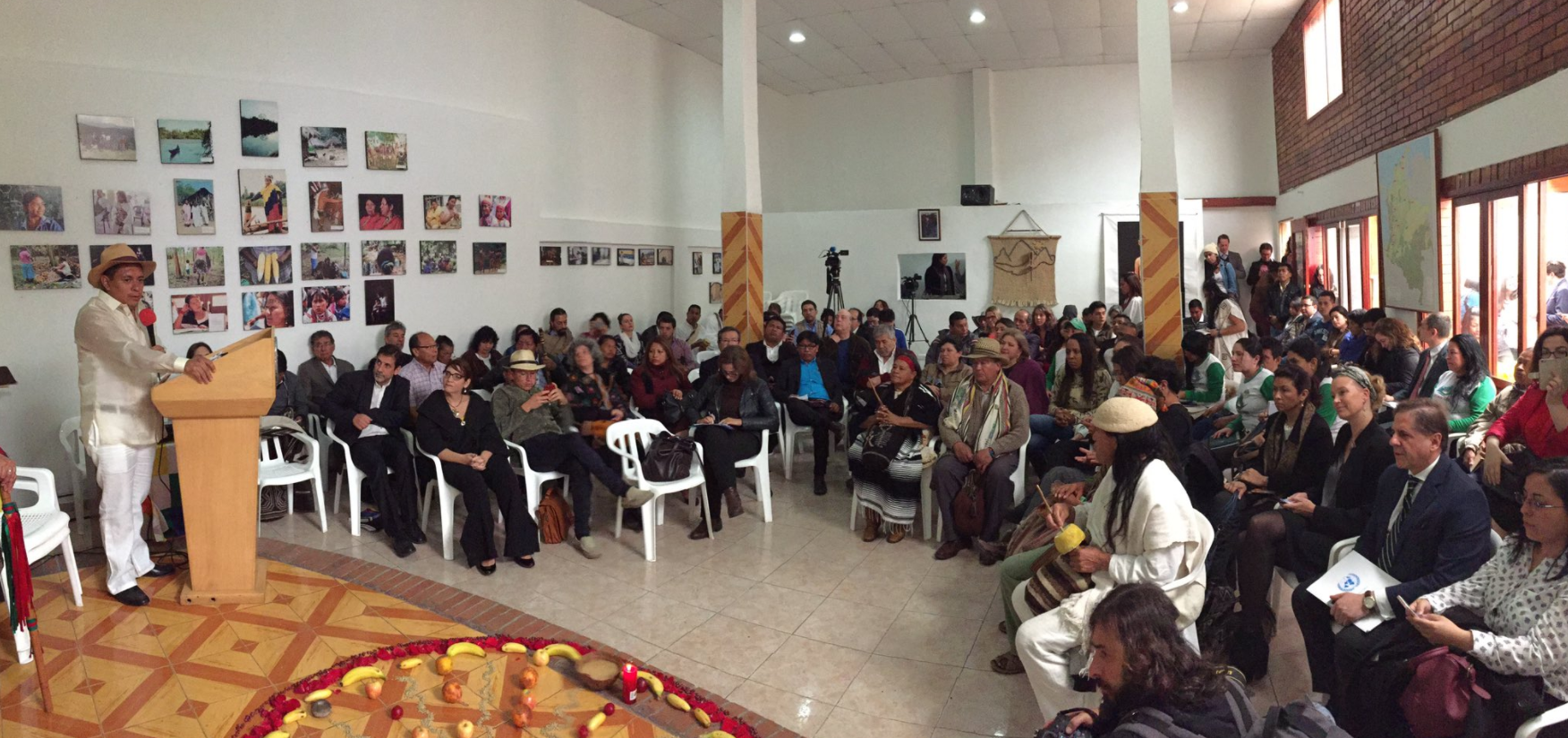 ONIC ratifies its commitment to the achievement of peace on Indigenous People's Day, Bogota, Colombia