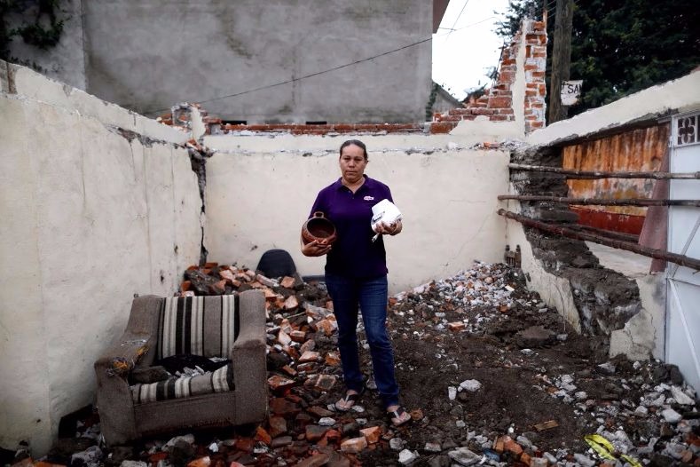 Thousands of homes were damaged or destroyed as a result of the 7.1 magnitude earthquake.