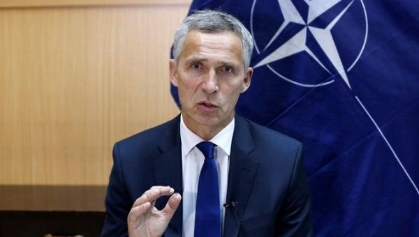 NATO Secretary-General Jens Stoltenberg speaks during an interview in Kabul, Afghanistan September 27, 2017.