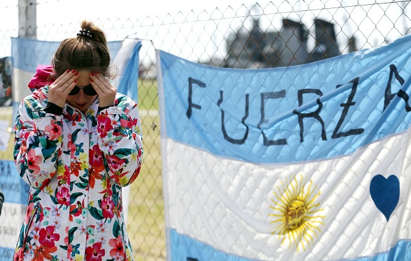 A friend of Tagliapietra, one of the 44 crew members of the missing Argentine ARA San Juan submarine.