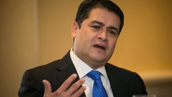 Honduran President Juan Orlando Hernandez said he considers it his responsibility to guide the nation during this difficult time.