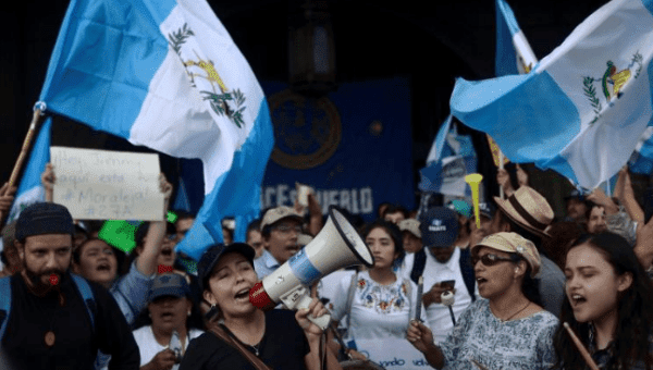 Guatemalan President Jimmy Morales also faced protest in August of 2017.