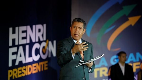 Venezuelan presidential candidate Henri Falcon of the 