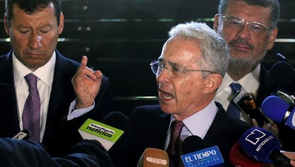 Former president Alvaro Uribe announced action against supreme court justices.