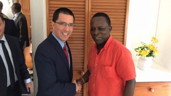 Venezuelan Foreign Minister Jorge Arreaza held a meeting with President Keith Mitchell.