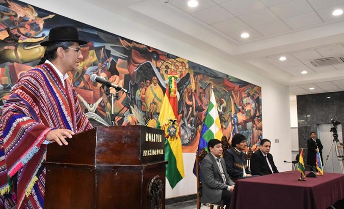 The president cheered the rise of another “indigenous face” following the swearing-in of Quechua Minister Diego Pary.