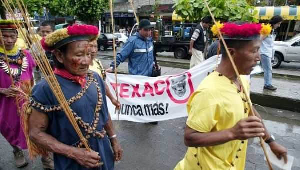 The communities affected by Chevron-Texaco's pollution vow to fight back.
