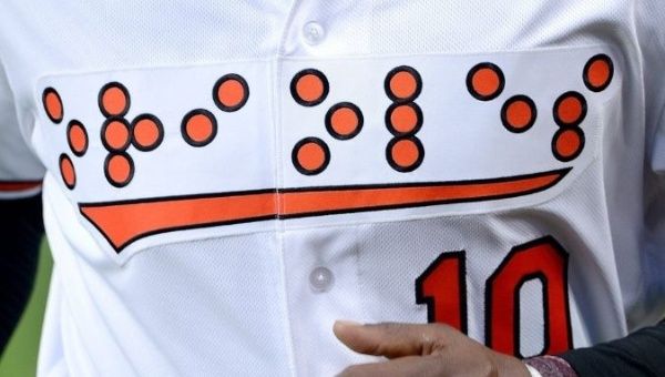 US: Orioles Wear Braille Names to Honor Blind, 1st in History