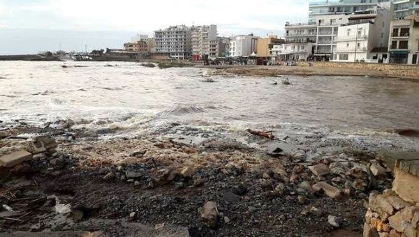 Twenty centimeters of rain fell in a four-hour period on the island of Mallorca.