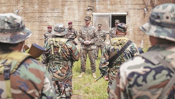 US Marines task force deploys to Honduras, 2017.