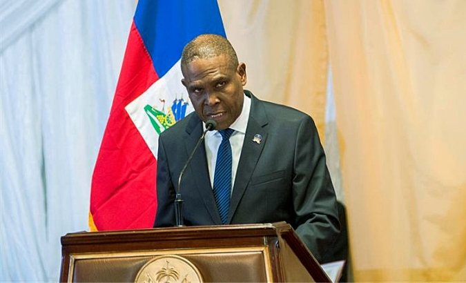 The Haitian prime minister announces measures to try to lower the tension in Port Au Prince 17 Feb. 2019