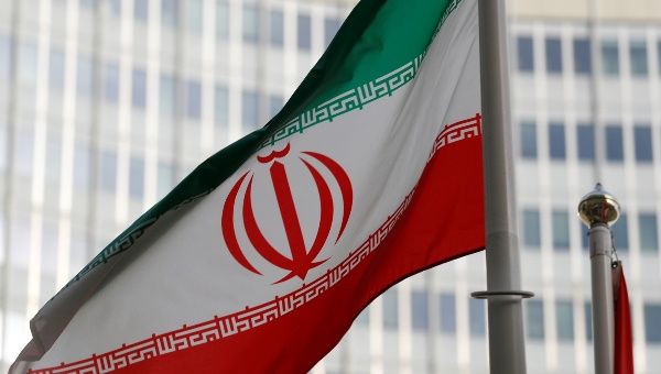 Iranian flag at the IAEA headquarters