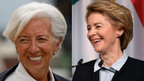 France’s Christine Lagarde (left) and Germany’s Ursula von der Leyen are selected to head Euroepan Central Bank and European Council respectively.