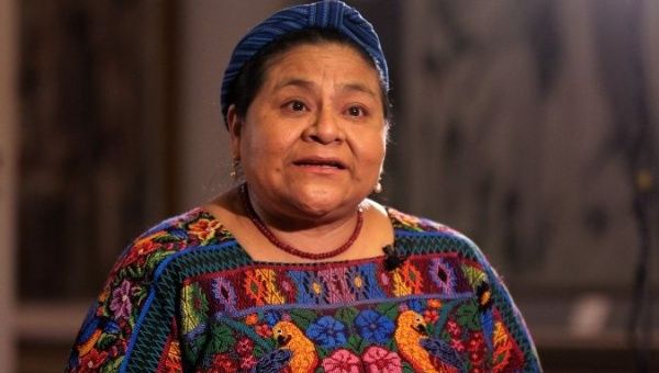 Rigoberta Menchu was awarded the Nobel Peace Prize in 1992 in recognition of her work for social justice and ethno-cultural reconciliation.
