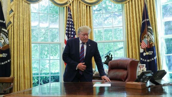 U.S. President Donald Trump at the White House in Washington, U.S., July 26, 2019.