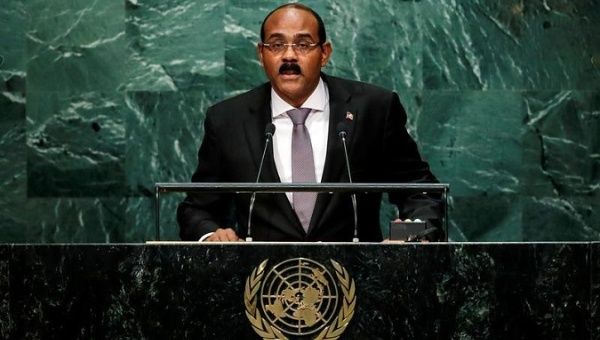 Prime minister of Antigua and Barbuda Gaston Browne