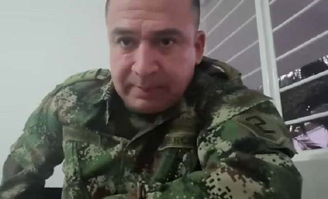 Army colonel Alvaro Amortegui, Colombia, Feb. 19, 2020.