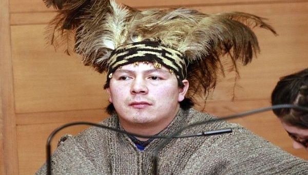 Mapuche's people spiritual advisor (Machi) Celestino Cordova.