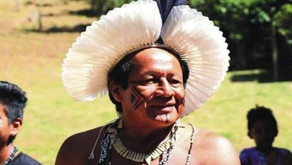 Guarani chief Domingos Venite, Brazil.