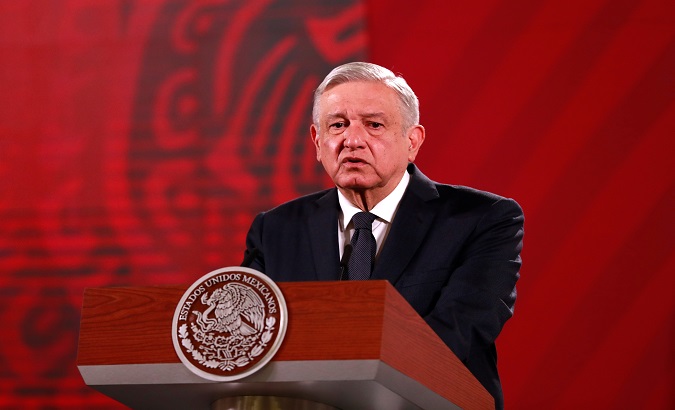 Andres Manuel Lopez Obrador at the National Palace, Mexico City, Mexico, July 10, 2020.