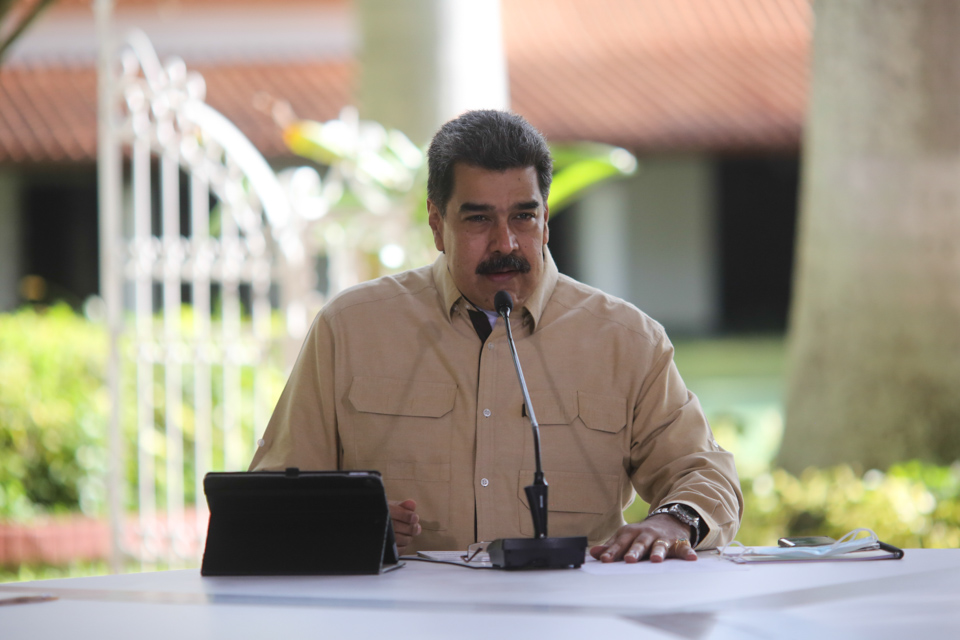 President Nicolas Maduro speaking on Sunday, September 6, 2020.