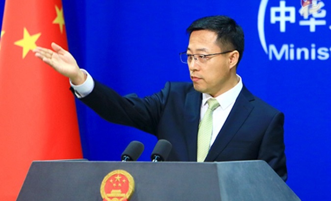 Foreign Affairs Ministry spokesperson Zhao Lijian, Beijing, China, Sept. 9, 2020.