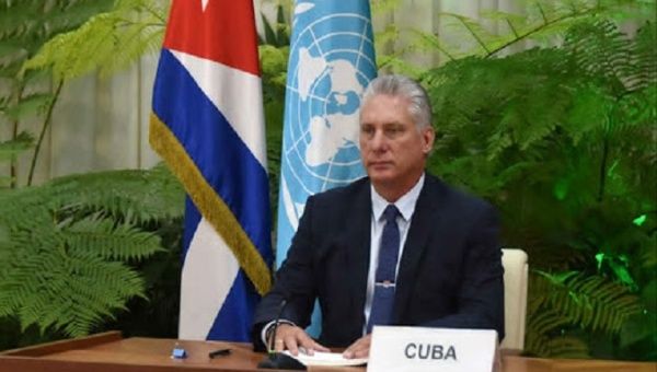 President Miguel Diaz-Canel, Havana, Cuba, October 26, 2020.