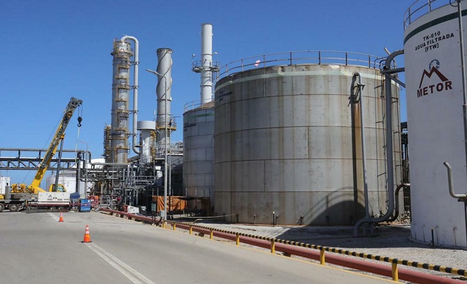 A section of the Jose Antonio Petrochemical Industrial Complex, Anzoategui, Venezuela, Jan.17, 2021.