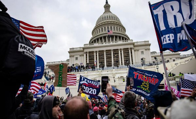 Donald Trump's supporters storm the Capitol, Washington D.C., U.S., Jan. 6, 2021.