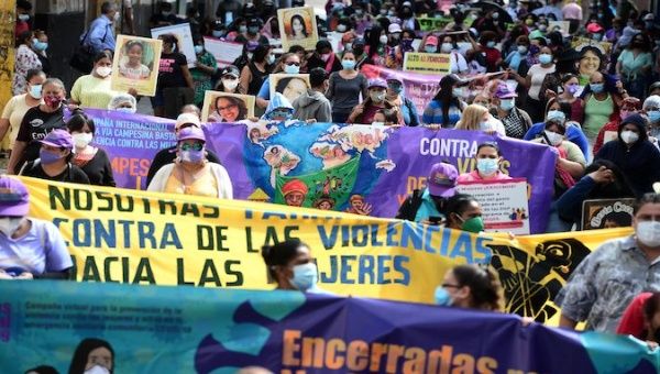 Citizens demand safe abortion bill, Tegucigalpa, Honduras, Jan. 26, 2021.