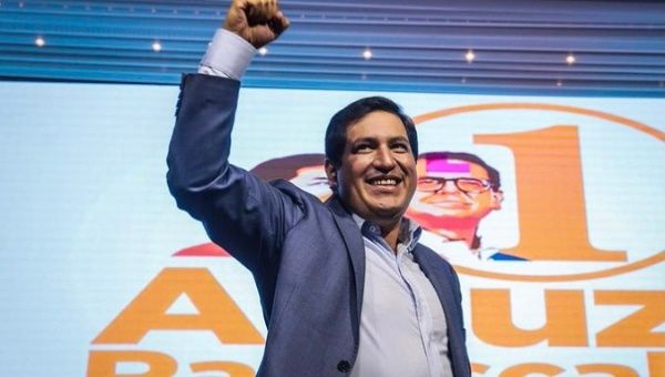 Presidential candidate Andres Arauz, Quito, Ecuador, Feb., 7, 2021.