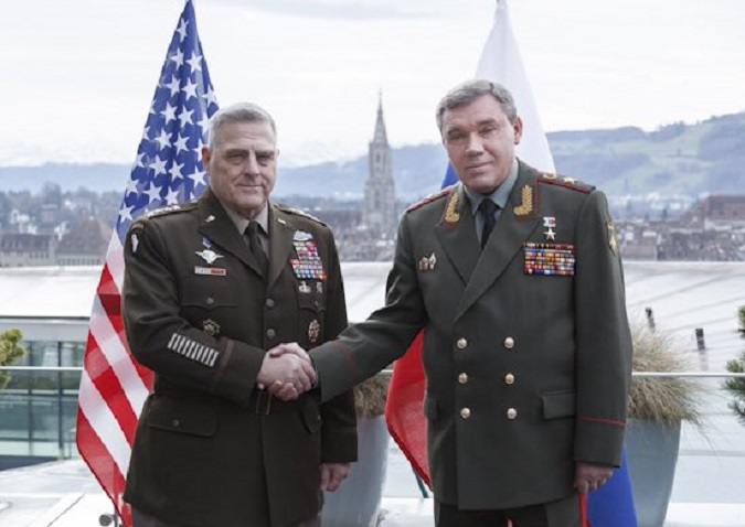 Russia’s Chief of General Staff Gen. Valery Gerasimov and US Chairman of the Joint Chiefs of Staff Gen. Mark Milley discussed issues of mutual interest in phone talk March 31.
