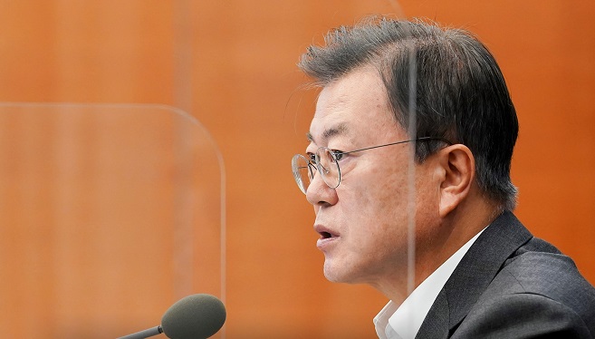 South Korean President Moon Jae-in said the security situations on the peninsula have been managed more stably than ever.