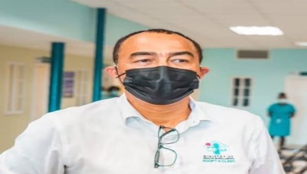 Health Minister Dr Christopher Tufton has encouraged Jamaicans to continue following the COVID-19 protocols. Pictured in Tufton in mask.