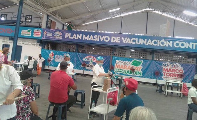 Vaccination campaign in Venezuela, June 2021.