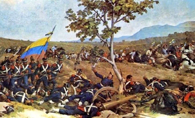 Representation of the Carabobo Battle.