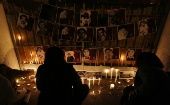Chileans hold vigil to remember the victims of the military dictatorship (1973-1990), Santiago, Chile, Sep. 11, 2021.