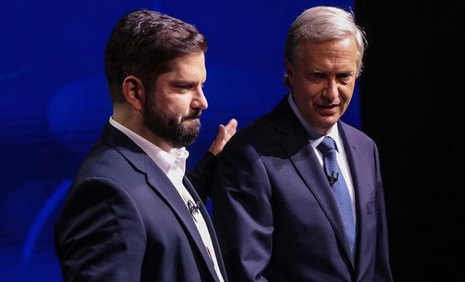 Boric and Kast exposed their programs at the presidential debate on Monday. Dec. 13, 2021.