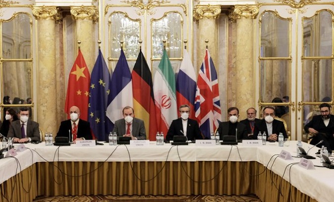Diplomats at the nuclear talks, Vienna, Austria, Dec. 2021.