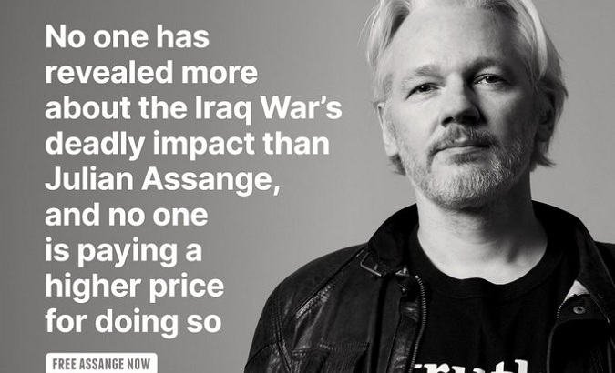 Australian journalist and WikiLeaks founder Julian Assange.
