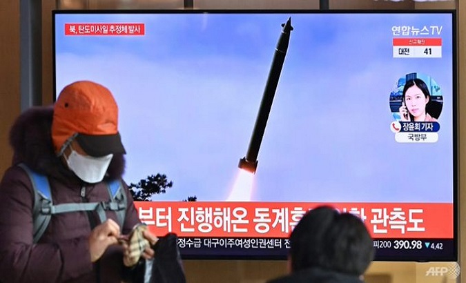 North Korea warned the U.S. about the sanctions imposed by missiles launched by North Korea. Jan. 13. 2022.