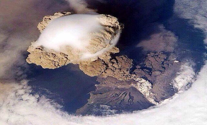 Volcano Turrialba erupts, Costa Rica, Jan. 18, 2022.