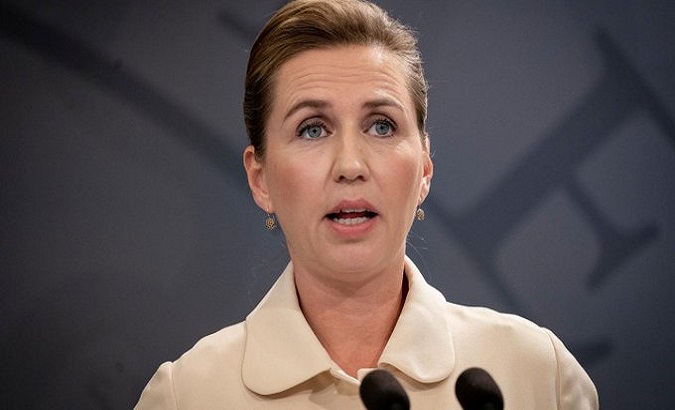 Denmark Prime Minister Mette Frederiksen announced the government will allow the deployment of U.S. military troops in its territory. Feb. 10, 2022.