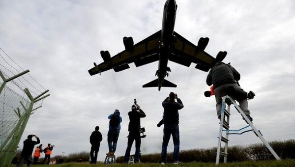 Ukraine crisis: American sends four B-52 long-range 'Stratofortress' bombers to UK. Feb. 12, 2022.
